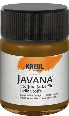KREUL Stoffmalfarbe für helle Stoffe Dunkelbraun