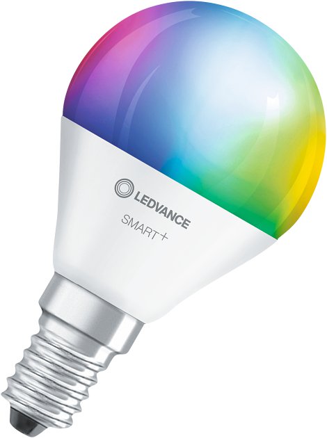 LEDVANCE Wifi-SMART+LED-Lampe Mini RGBW Multicolor EX40 5W/2700K, E14