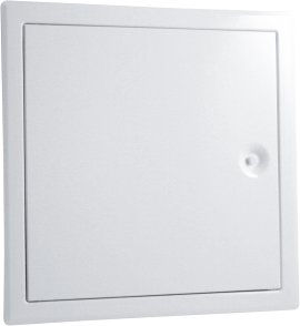 Revisionstür mit Vierkantverschluss Stahlblech Weiß 300x300 mm