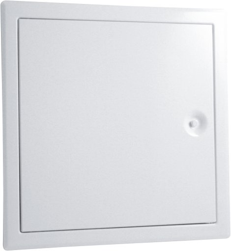 Revisionstür mit Vierkantverschluss Stahlblech Weiß 300x300 mm