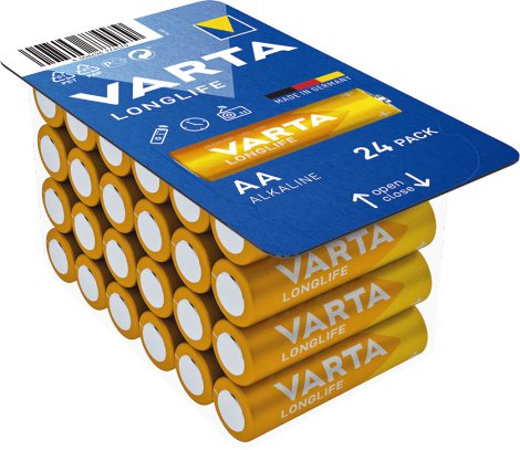 VARTA Alkaline Batterie Longlife AA Mignon LR6 24er Pack