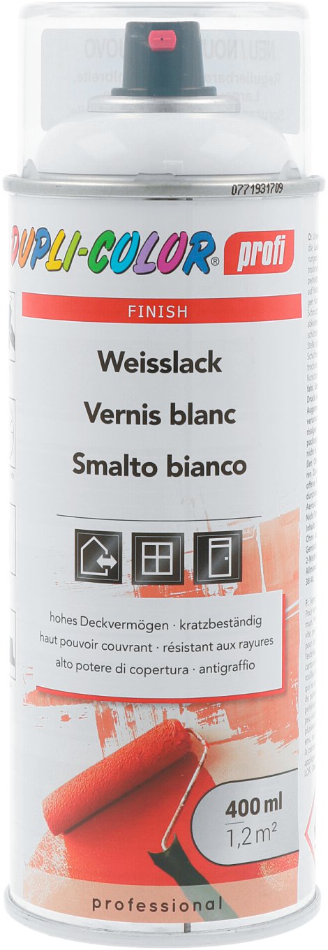 DUPLI-COLOR Weißlack Profi Hochglanz 400 ml