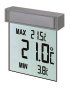 Fensterthermometer Digital Vision Silber