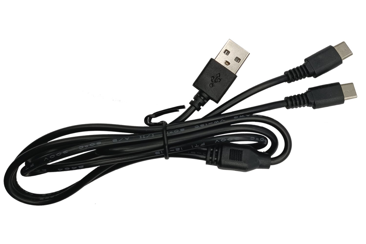 Hevi USB-Ladekabel mit Y-Verteiler (2x USB-C)