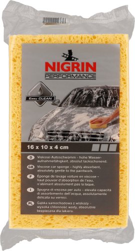 NIGRIN Viskose-Autoschwamm eckig