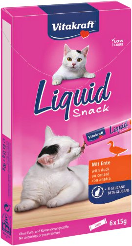 VITAKRAFT Snack Liquid mit Ente und Beta-Glucane 90 g