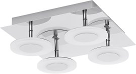 LEDVANCE WIFI SMART + OBRIS Wave LED-Bad Wandleuchte Tunable White 30x30 cm, weiß