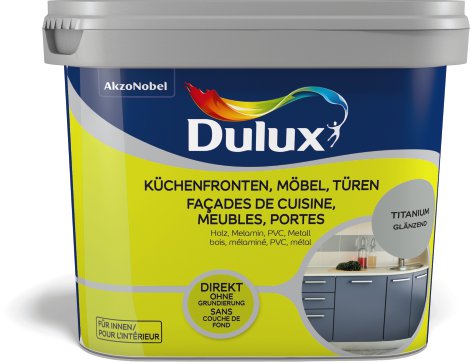 DULUX Farbe für Küchenmöbel und Türen glänzend Titan 0,75 l