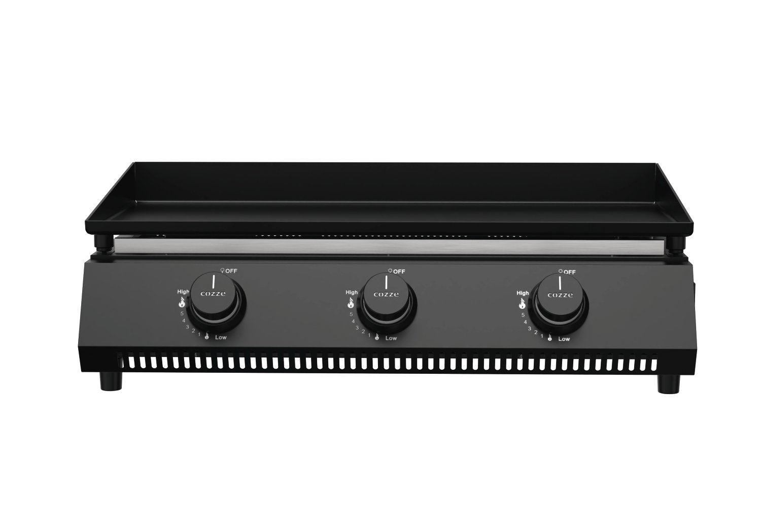 COZZE® Gas Plancha-Grill G-700 inkl. Regler/3 Brenner