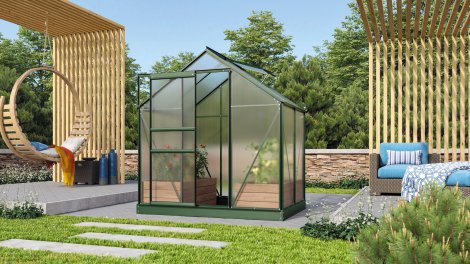 VITAVIA Gewächshaus Venus 2500 HKP 6 mm Grün