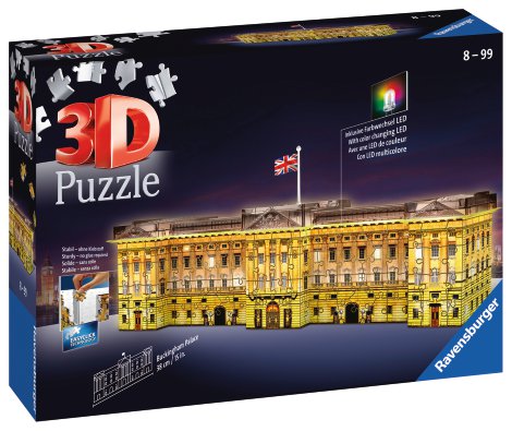 RAVENSBURGER Puzzle 3D Buckingham Palace bei Nacht 216-tlg.