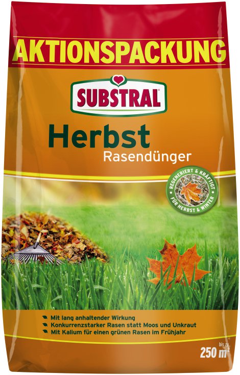 SUBSTRAL® Herbst Rasendünger 6,25 kg (250 m²)