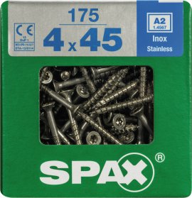 SPAX Schraube A2 TRX 4,0x45 XL 175 Stk.
