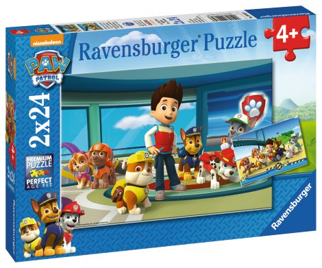 RAVENSBURGER Puzzle Hilfsbereite Spürnasen 2x24-tlg.