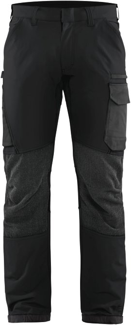 BLÅKLÄDER Service Arbeitshose 4-Wege-Stretch Schwarz/Dunkelgrau C60