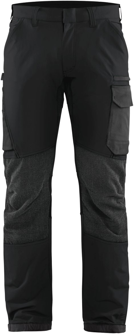 BLÅKLÄDER Service Arbeitshose 4-Wege-Stretch Schwarz/Dunkelgrau C60