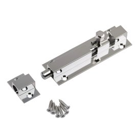 SUKI Möbel-Grendelriegel Stahl verchromt gerade 75 mm