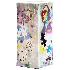 Porzellan Lampe Street Art