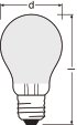 OSRAM LED-Birne Retrofit Classic 75 E27, Warmweiß/matt 7,5W