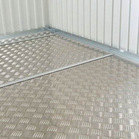 BIOHORT Alu-Bodenplatte für Gerätehaus Europa 2A & Geräteschrank 230 213,5x69,5 cm