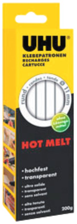 UHU Heißklebepatrone Transparent 200 g