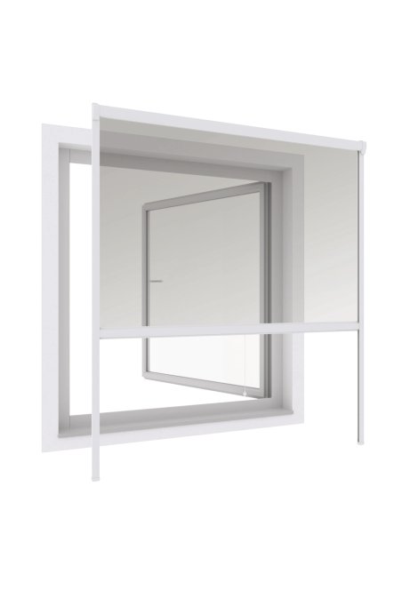 WINDHAGER Insektenschutz PLUS Rollo Fenster Antrhazit 160x160 cm
