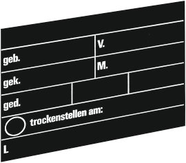 Stalltafel für Rinder