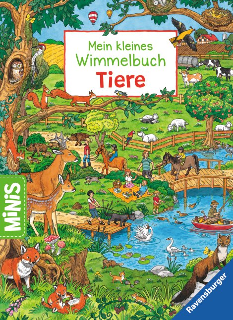 RAVENSBURGER Buch Mein kleines Wimmelbuch Tiere