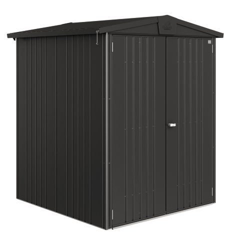 BIOHORT Gerätehaus Europa 2, 172x156x196 cm, Dunkelgrau-Metallic