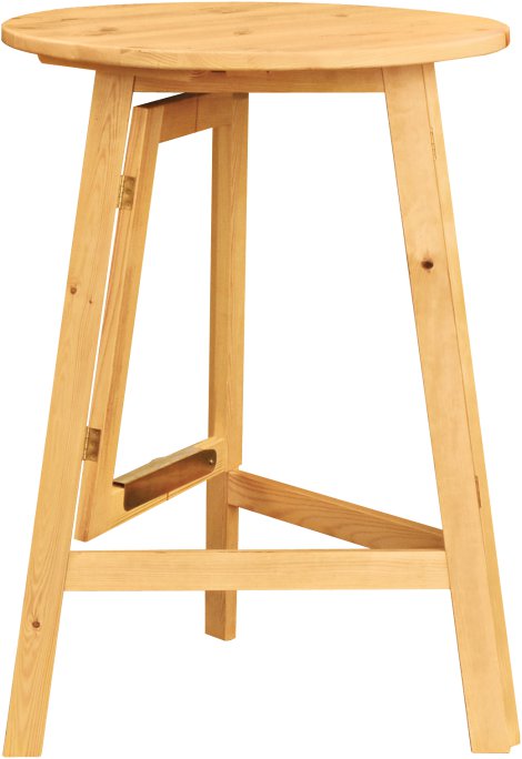 Holz-Partytisch D 78 cm, H 110 cm