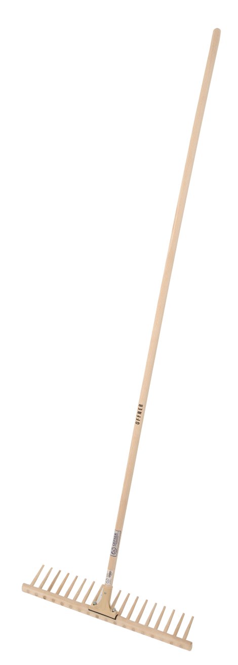 OFFNER Holzrechen 18 Zinken mit Stiel