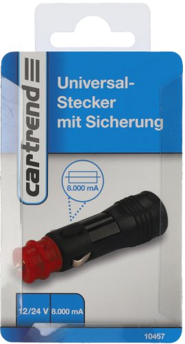 CARTREND Universalstecker mit Sicherung
