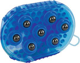 Magnet-Massage-Striegel royalblau