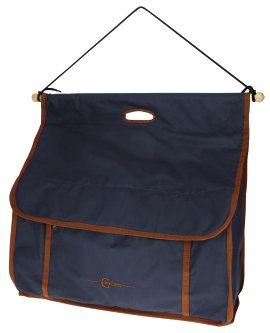 Boxentasche Milano 66x25x60 cm, navy / camel