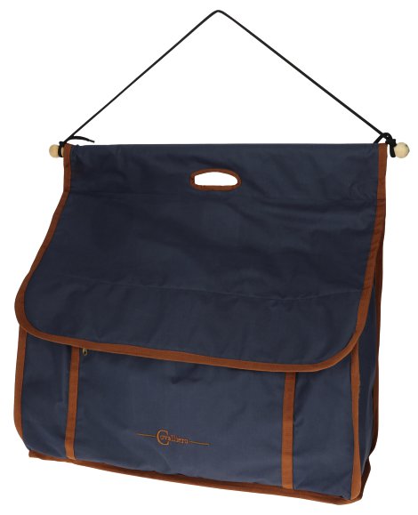 Boxentasche Milano 66x25x60 cm, navy / camel