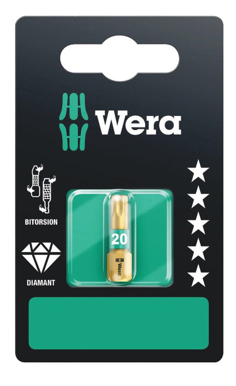 WERA Torx-Bit 867/1 BDC TX 20x25 mm