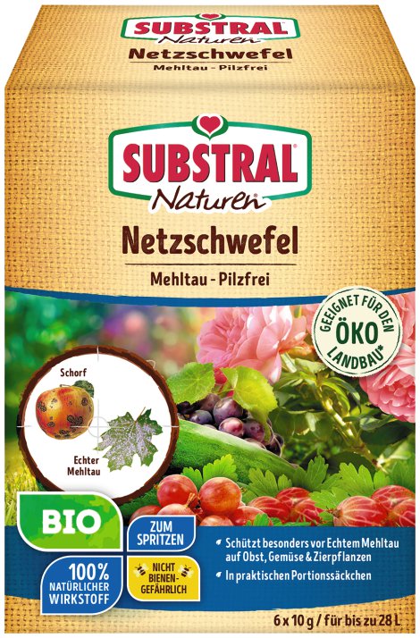 SUBSTRAL® NATUREN® Netzschwefel Mehltau-Pilzfrei 6x10 g
