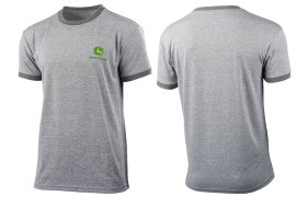 John Deere Funktions-T-Shirt grau