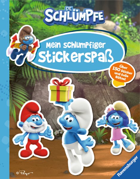 RAVENSBURGER Buch Die Schlümpfe Mein schlumpfiger Stickerspaß