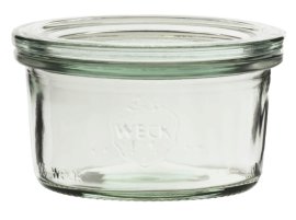 Einkochglas mit Deckel in Sturzform 6er 165 ml