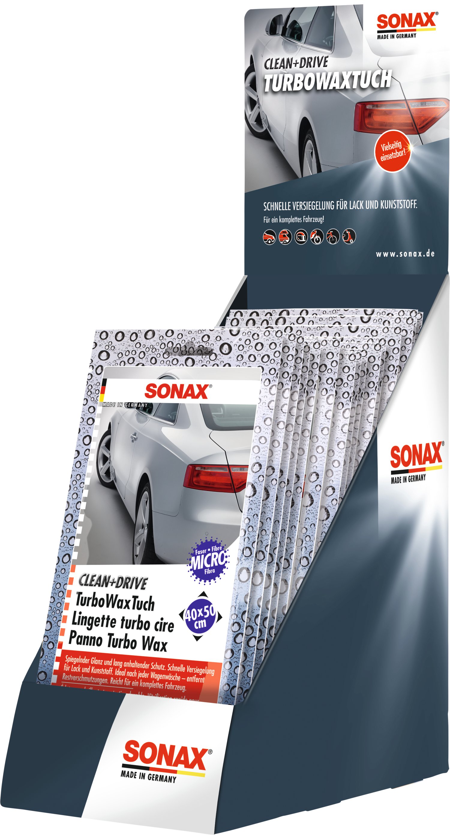 SONAX Clean+Drive TurboWaxTuch