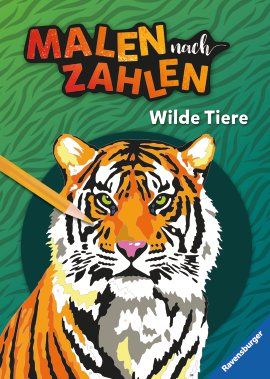 RAVENSBURGER Buch Malen nach Zahlen Wilde Tiere