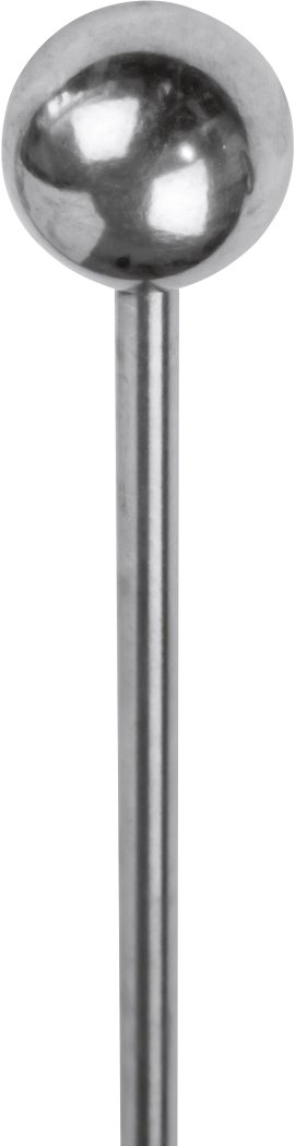 WINDHAGER Pflanzstab Kugel - gerade, silber