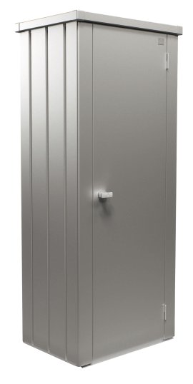 BIOHORT Terrassenschrank Julia High Silber-Metallic M