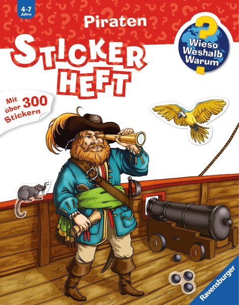 RAVENSBURGER Buch Stickerheft Piraten