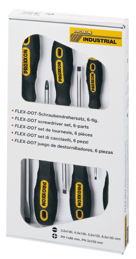 Flexdot Schraubendrehersatz Schlitz und PH 6-tlg.