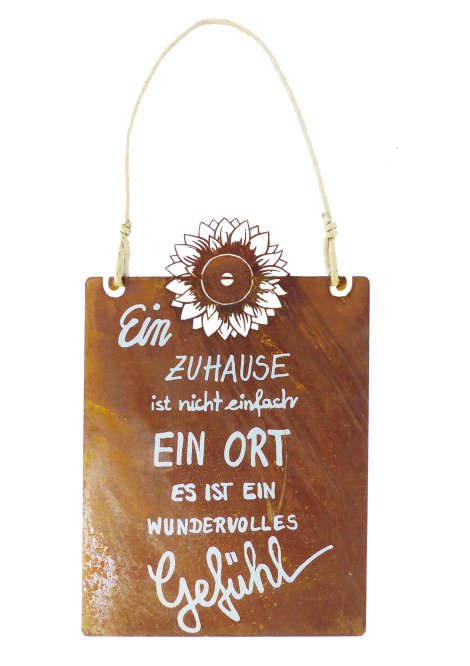Gartenschild Ort 30x20 cm (BxH)
