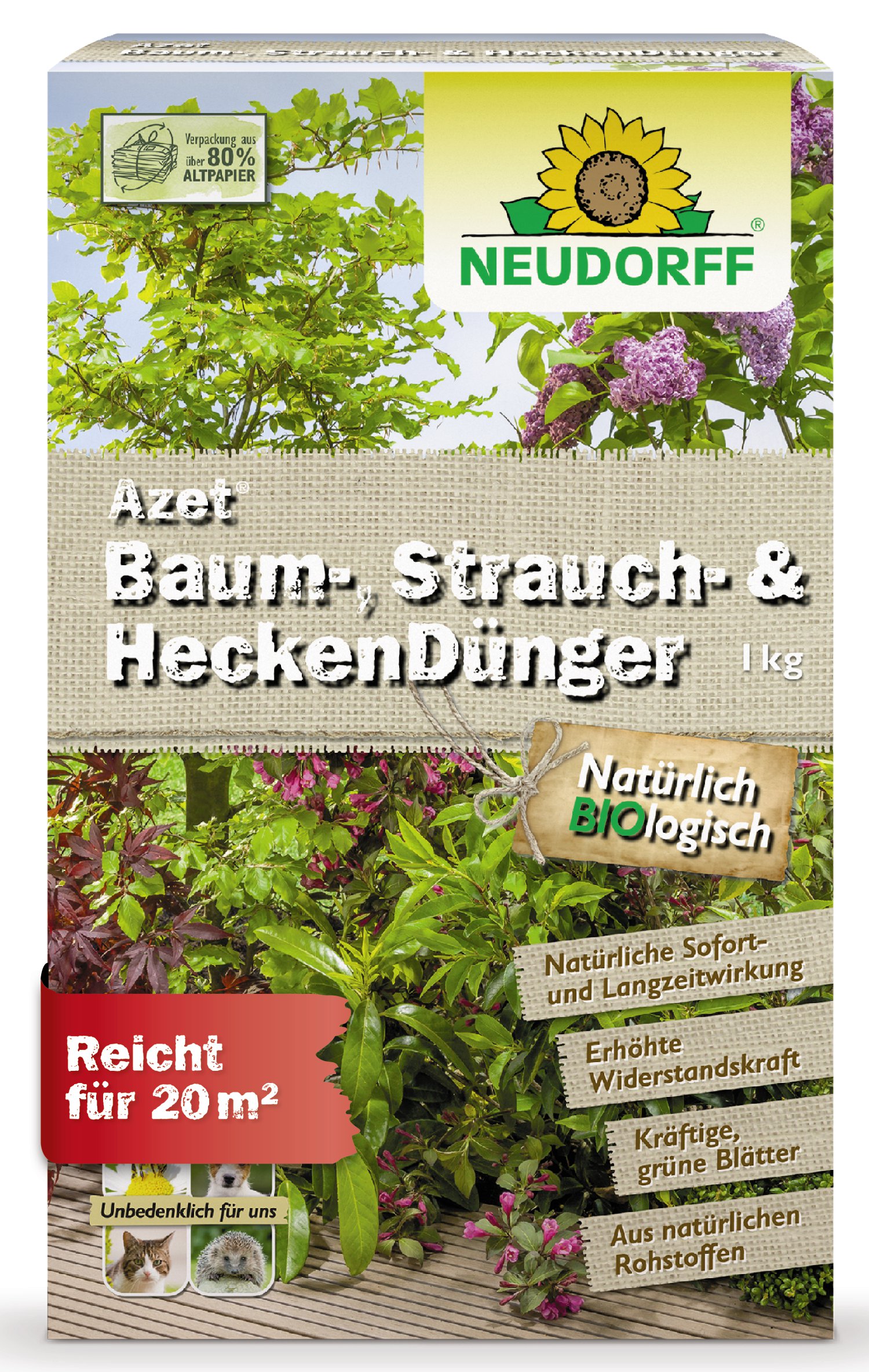 NEUDORFF® Azet Baum-, Strauch- & HeckenDünger 1 kg