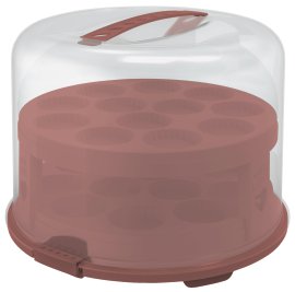 ROTHO Tortenglocke mit Trays Fresh Ironrot 26 cm
