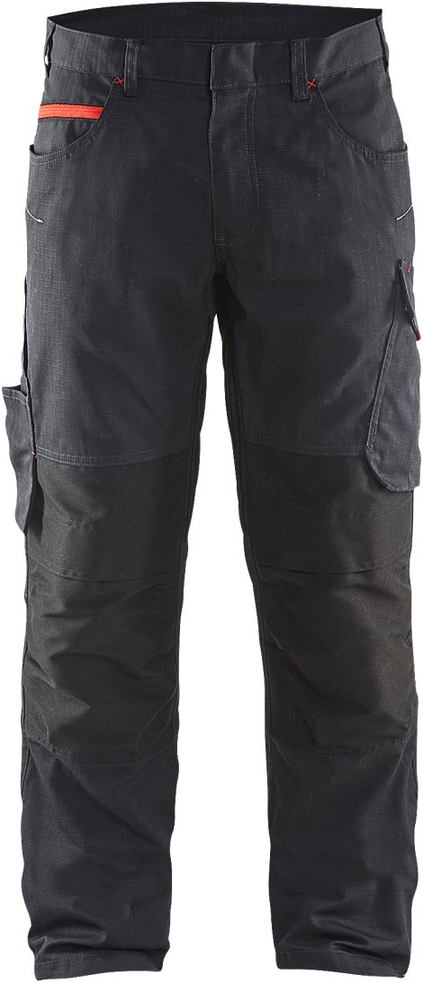 BLÅKLÄDER Service Bundhose Schwarz/Rot 52